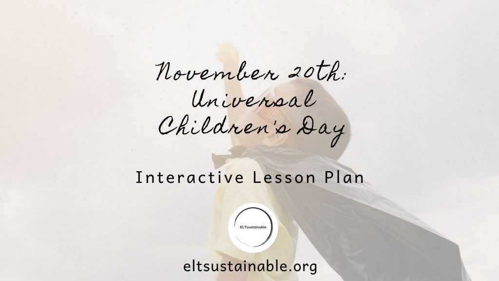 November 20th: Universal Children’s Day
